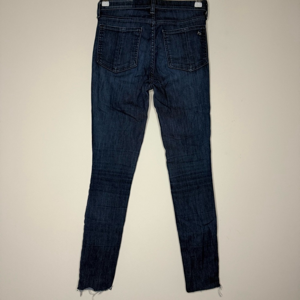 RAG&BONE High Rise Ankle Skinny Jeans in Tonal River Wash - Picture 8 of 13
